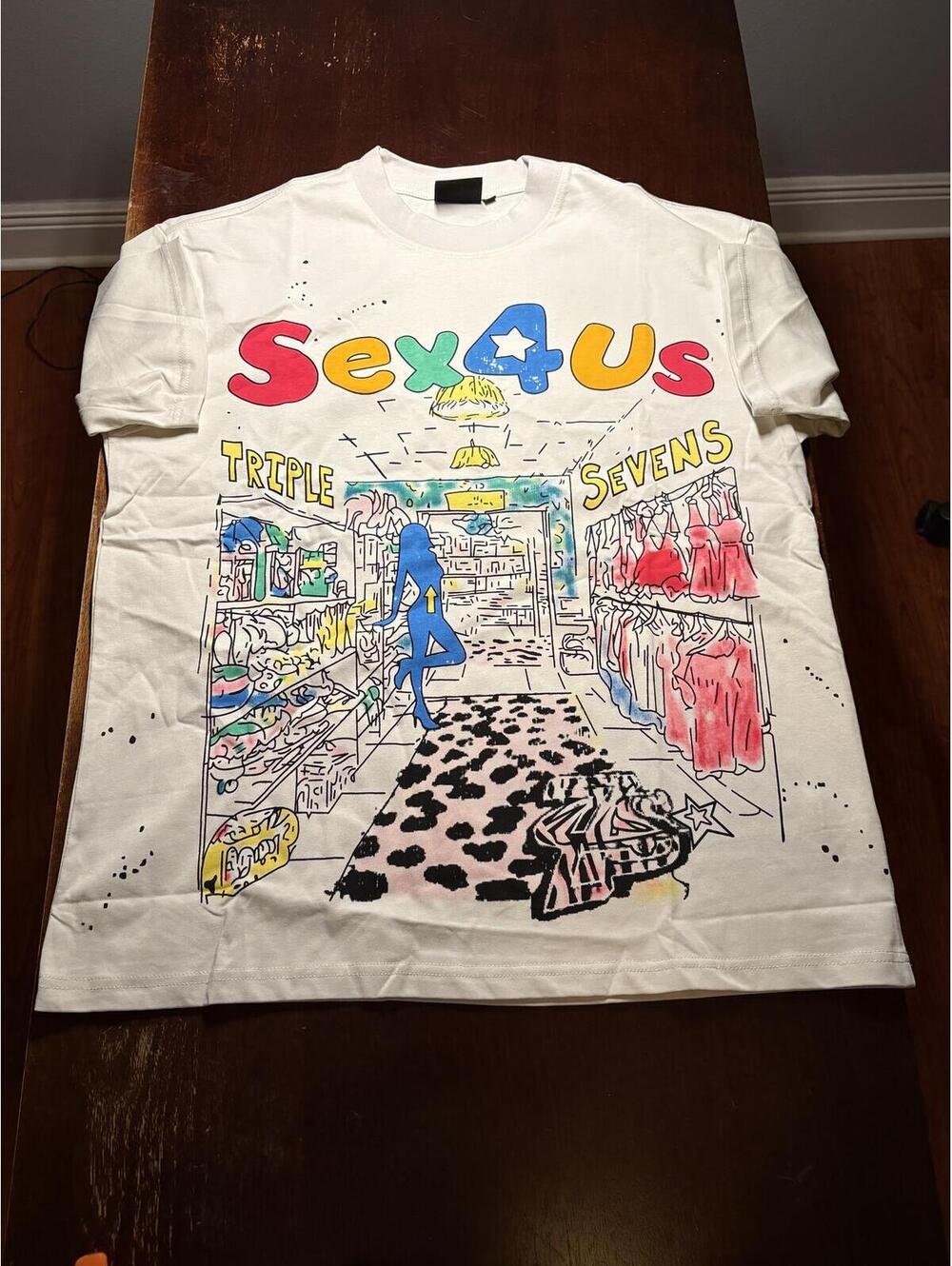 Men's Cotton Triple Style Sevens Tee Medium